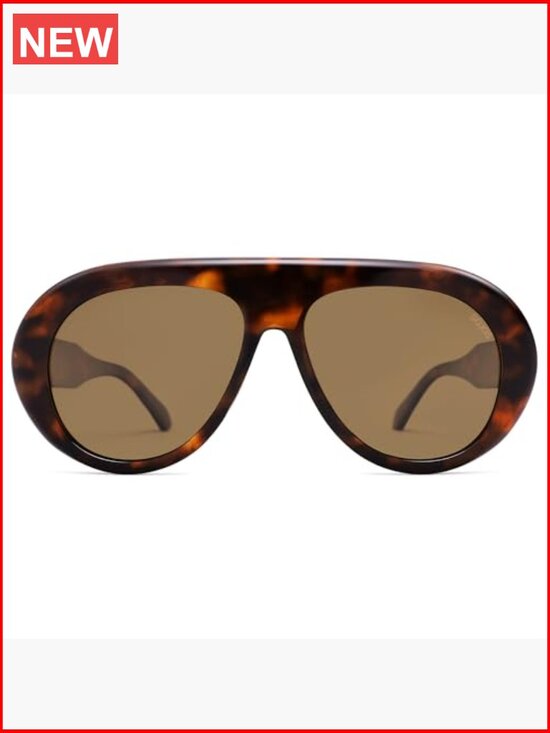 Oversized Polarized Aviator Sunglasses UV Protection Retro 70s Style Unisex main image 7